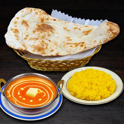 『今月限定半額セール』バターチキンカレーセット-BUTTER CHICKEN CURRY SET
