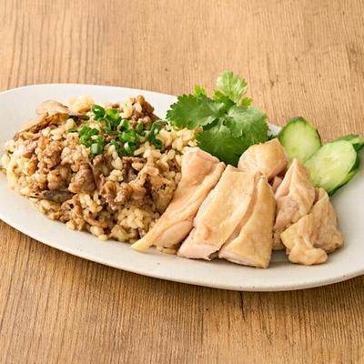 自慢の牛飯カオマンガイ Khao Man Gai over Beef Rice