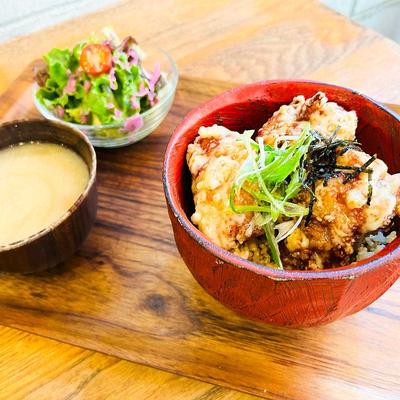 唐揚げの自家製マヨネーズ丼
