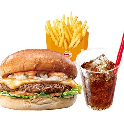 【セット】絶品チーズバーガー ZEPPIN (Supreme) Cheeseburger Set