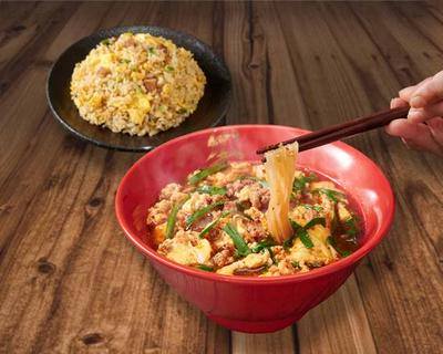 【お得な辛麺＆炒飯セット】辛麺 Spicy Noodles ＆ Fried Rice Set