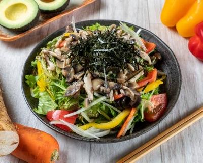 キノコと海苔のサラダ