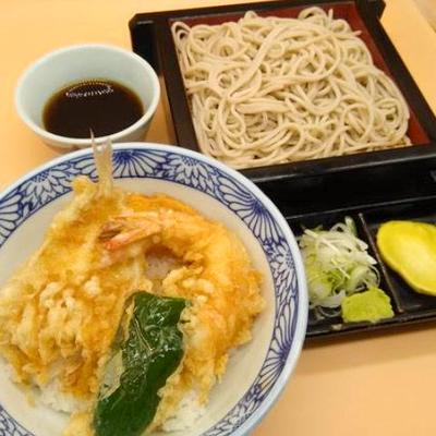 ハゼと海老のミニ天丼セット