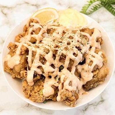 メガ盛り明太子マヨからあげ丼
