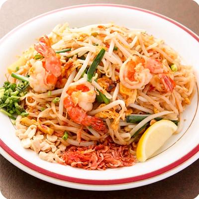 ライスヌードルのタイ風焼きそばパッタイPhad Thai