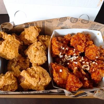 【当店1番人気】 ハーフ＆ハーフチキン(2人前)中