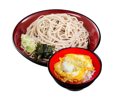 ミニかつ丼+冷たいそば