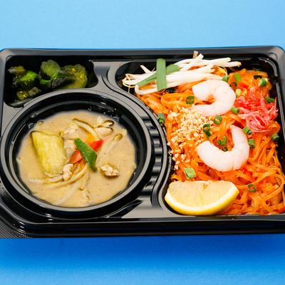 ⑫ パッタイ+グリーンカレーセット
