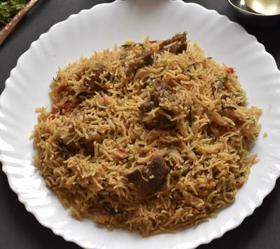 マトンピリヤニ (骨付き)mutton Biryani(with bone )