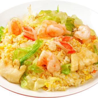 海鮮レタス炒飯