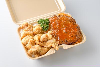 唐揚げ&ハンバーグ弁当