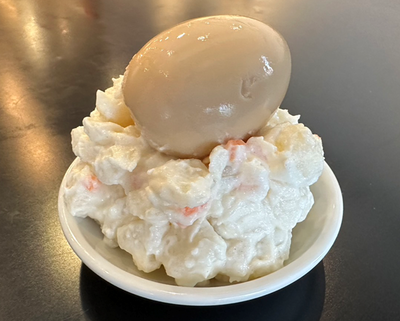みんな大好き！自家製味玉のせポテトサラダ