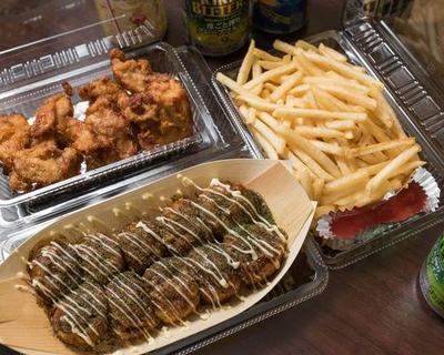たこ焼き 唐揚げ ポテト Takoyaki Fried Chicken Potato