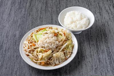 野菜炒め定食 ～醤油味～