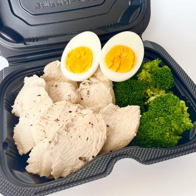 美ボディBOXデラックス(低温調理した鶏むね肉200g・ブロッコリー・ゆで卵)