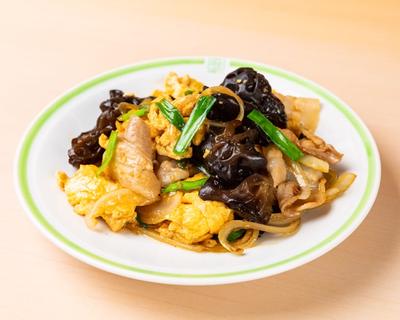 木耳玉子炒め  定食