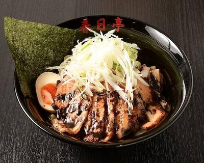 炙りとん黒油そば 中盛り Roast Pork Fillet Black Oil Soba (Large)