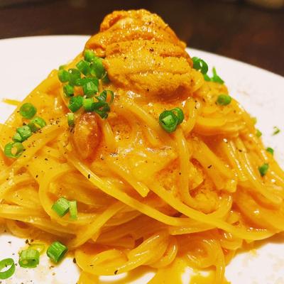 『1日限定5食！』生雲丹のクリームパスタ