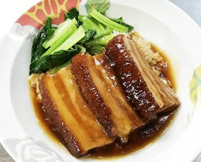 豚の角煮丼 Stewed Pork Rice Bowl