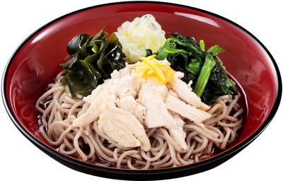 (冷)ゆず鶏ほうれん草そば又はうどん