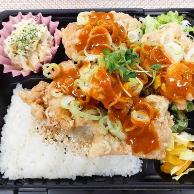 5ヶねぎたっぷり鶏のピリ辛ソース弁当