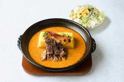 【ステーキ100g】豚肩ロースステーキカレーセット