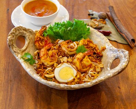 ボンベイ・インディアン・ダイニング&バー 宇品店 エビビリヤ二(バスマティライス) PRAWN BIRYANI
