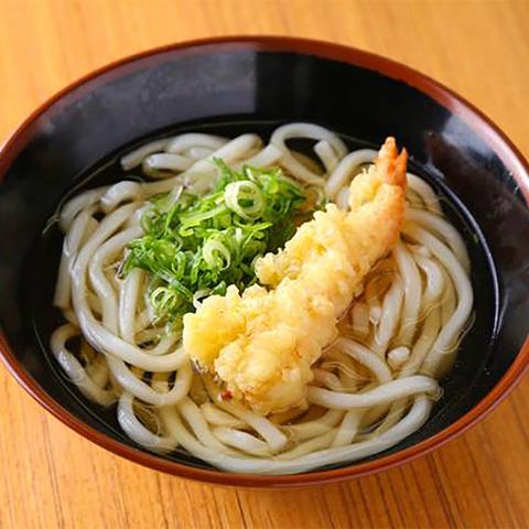 うどん たこ焼き いちばん えび天うどん・そば Shrimp Tempura Udon/Soba Noodles