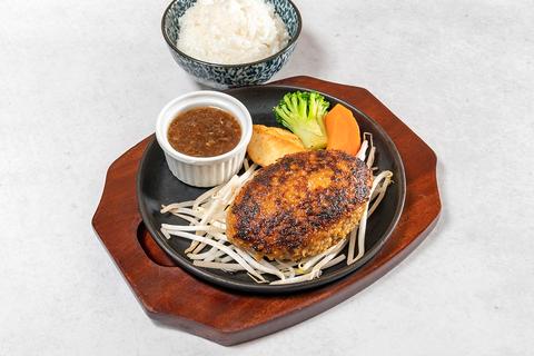 ぎゅう丸 大名店 ぎゅう丸手仕事ハンバーグLサイズ(250g)ライス付き