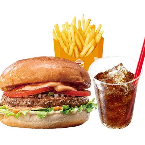 ゼッテリア ウィラ大井店 【セット】絶品ビーフバーガー ZEPPIN (Supreme) Beefburger Set