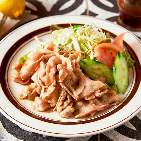 森下で50年続く洋食屋 カフェレストラン鍵 先代から続く秘伝ダレ|やみつき豚の生姜焼き Yamitsuki Ginger Pork