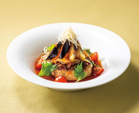 デニーズ 成城店 【C7】なすと香味野菜のハンバーグ