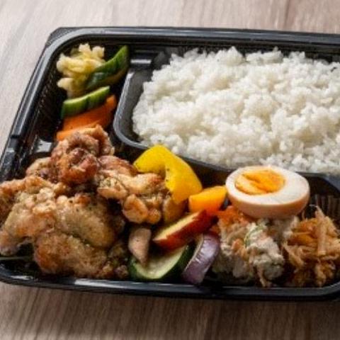 肉割烹 心 狭山茶唐揚げ弁当【大盛り】 / Sayama Tea Karaage Bento (Large)