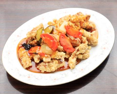韓chicken 韓国風酢豚 Korean-Style Sweet & Sour Pork