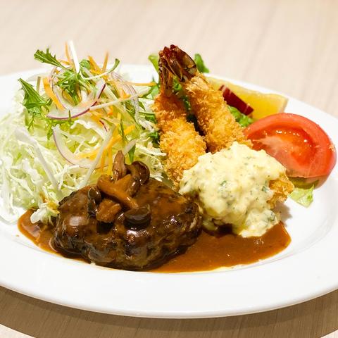 KITCHEN TOMOE ハンバーグ＆海老フライ弁当