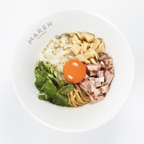 MAREN 心斎橋 しょうゆまぜそば ミニ飯付(レンジ加熱可)