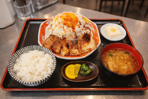 さと村食堂 チャーシューエッグ弁当