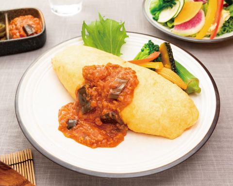 おむらいす工房 都島北通 なすのミートソースオムライス Eggplant and Meat Sauce Omelette Rice