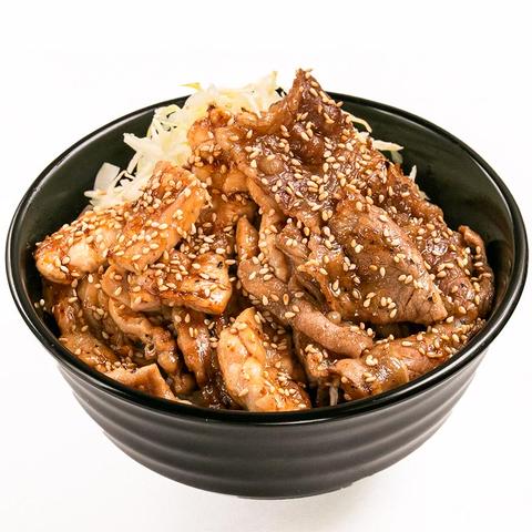 復活!カルピ丼 【復活丼】カルピ&地鶏せせり丼 -Beef & Chiken neck-