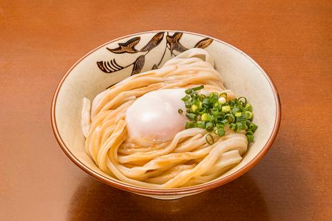 いわい製麺 温玉しょうゆうどん(冷やし)