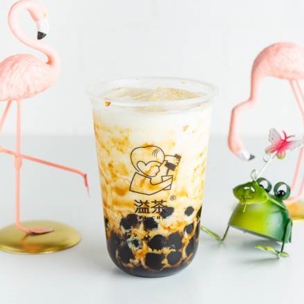 溢茶YICHA 黒糖タピオカミルク (L)Brown Sugar Tapioca Milk