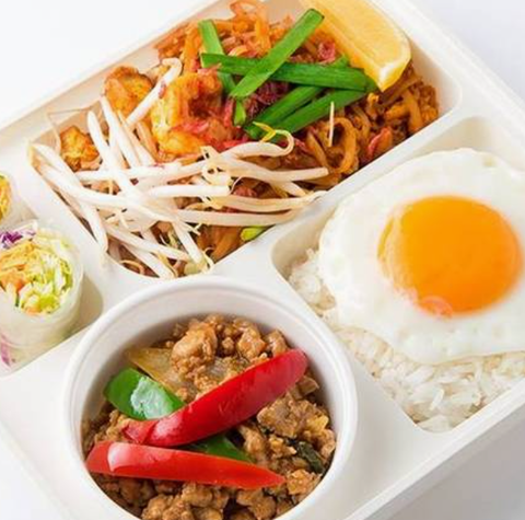 インドネパールレストランNEW POKHARA 【当店売上No.1】タイ プレミアム ボックス(ガパオ)Thai Premium Box (Gapao)