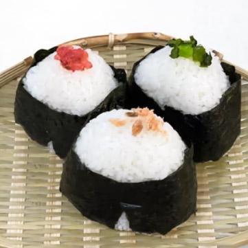 わらじが二足 糸島産無農薬のおむすび おまかせ3個セット Omakase 3 piece set
