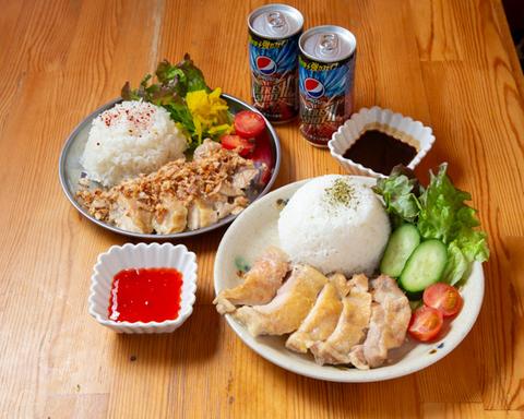 365ニチヘルシーカオマンガイ＆海南鶏飯 川崎店 最強のカオマンガイ＆海南鶏飯  1 khaomangai 1 hainan  chicken 2 drinks' set