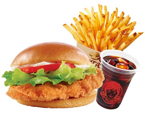 ウェンディーズ・ファーストキッチン 町田多摩境ミスターマックス店 チキンフィレバーガーUSAセット