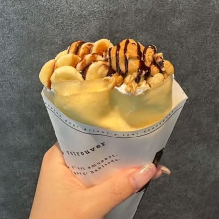 Sweet Fruit Crepe ＆ Croffle Osaka - 空飛ぶ研究所 20. クランチ・ピーナッツバターチョコクレープ