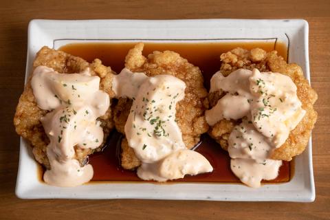 からあげ専門 六本木きみ勢 六本木店 ごろごろ玉子のチキン南蛮(3貫)