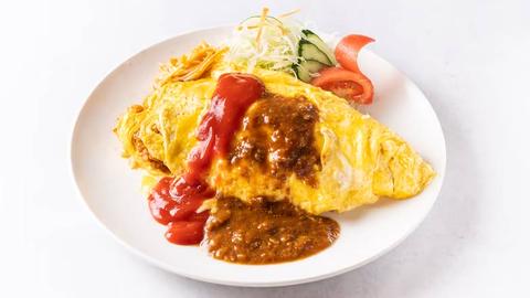 キッチンのとや 特製オムライス2色ソース