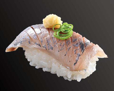海鮮寿司めちゃんこ 浅草奥山おまいりまち店 013】【握り】あじ