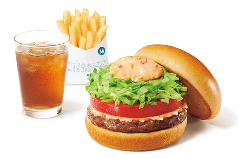 モスバーガー 六本木店 【ドリンクセット】モス野菜バーガー